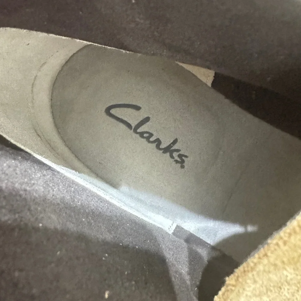 Clarks Bushacre 2 Chukka Boots Mens 15 Tan Suede Ankle Lace Up Shoes‎ NWOB